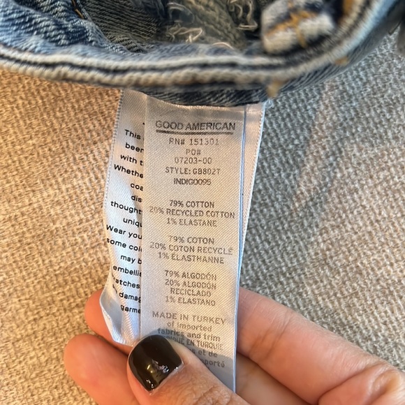 Good American bombshell denim shorts size 25 - Picture 5 of 10